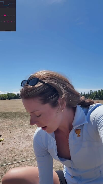 Öffentlicher orgasmus an der Driving range