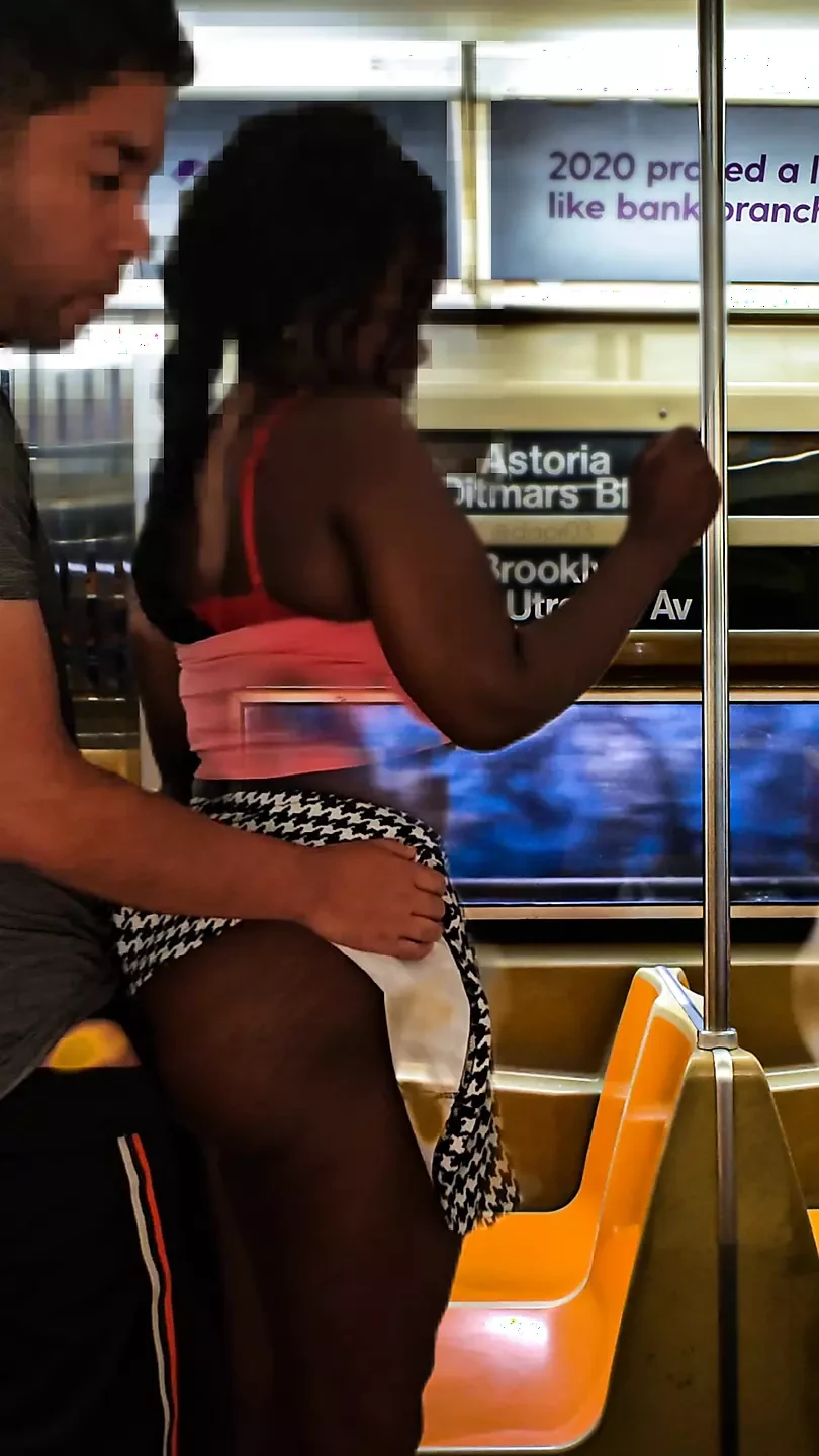 Fucking a Big Ass Black Girl on the Subway