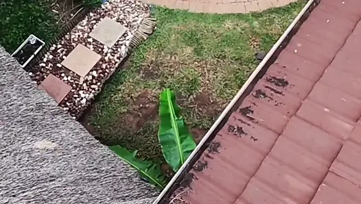 Drone'mla uçarken komşularımı sikişirken yakaladım