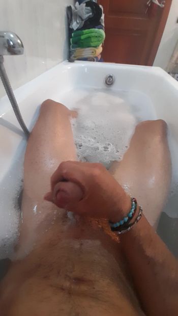 I and while relaxing in the tub