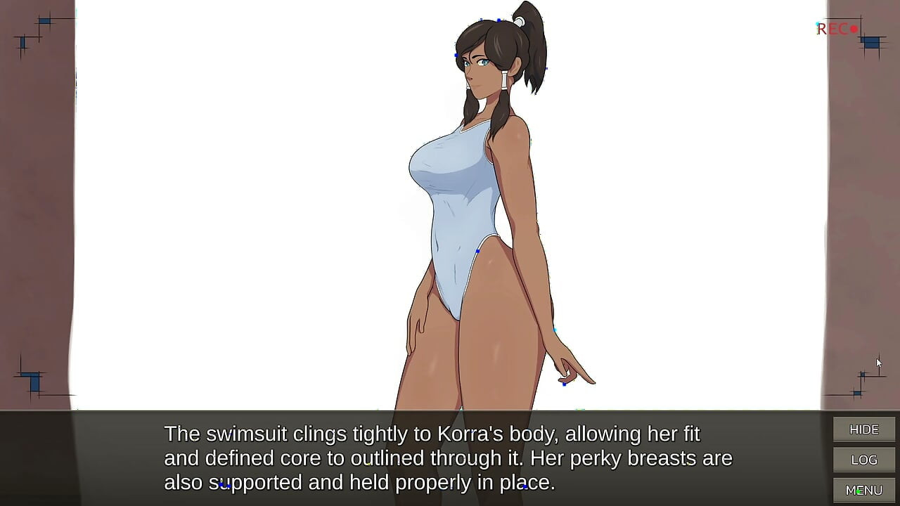 Korra tries on a swimsuit - Cummy Bender part 2