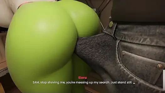 HOT STEPSIS KIM POSSIBLE RUB HER BUTT AGAINST ME AND THEN I FUCKED HER THIGH IN SEXY LEGGINGS!