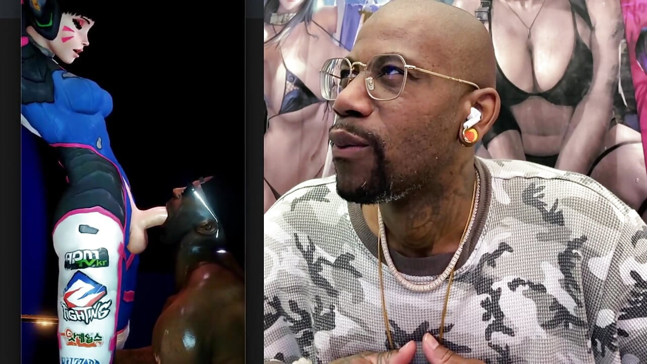 สาวข้ามเพศคนสวย D.va โดนควยใหญ่ผิวดําควยใหญ่ของคนผิวดํา