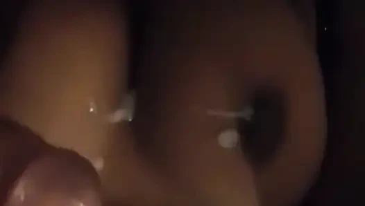 Moment when she asks for all the milk from her eater friend
