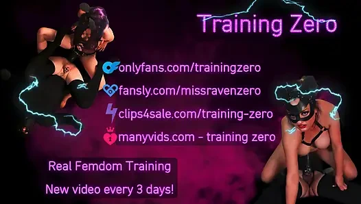 Training Zero Femdom Slave Dildo Gag Bondage Orgasm Chastity Tease