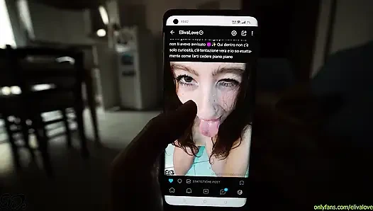 Night blowjob - Girl SWALLOW all cum in the MOUTH