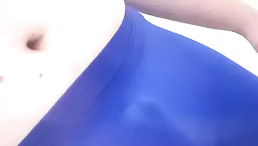 25 Chub Boy pee in tight blue boxers