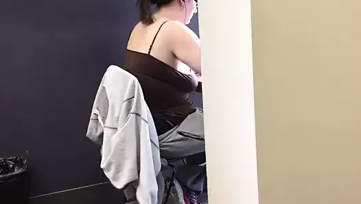 20yr old braless chubby in the library
