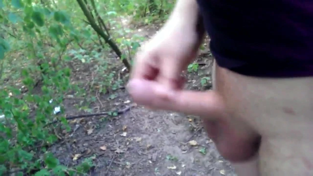 im wald abspritzen