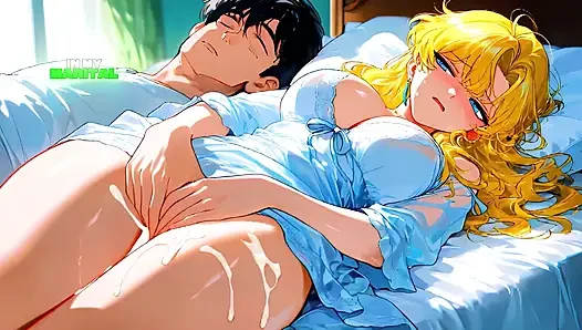 Дополнительные занятия после темноты с блондинкой MILF — AI Animation