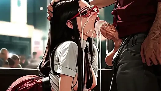 Wanita seksi ini mermuka besar pria kulit hitam di lubang mosh