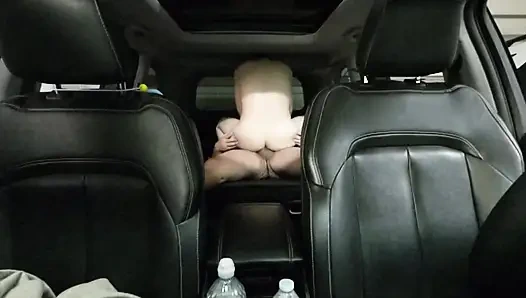 Slutty Kitty sneak out of party and rides Yummy Jimmy in the car