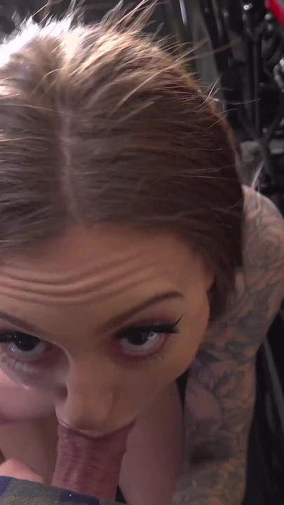 Biker Slut Kendra Cole Blows Dude