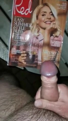 Holly Willoughby cum tribute 121 naked outdoor late night