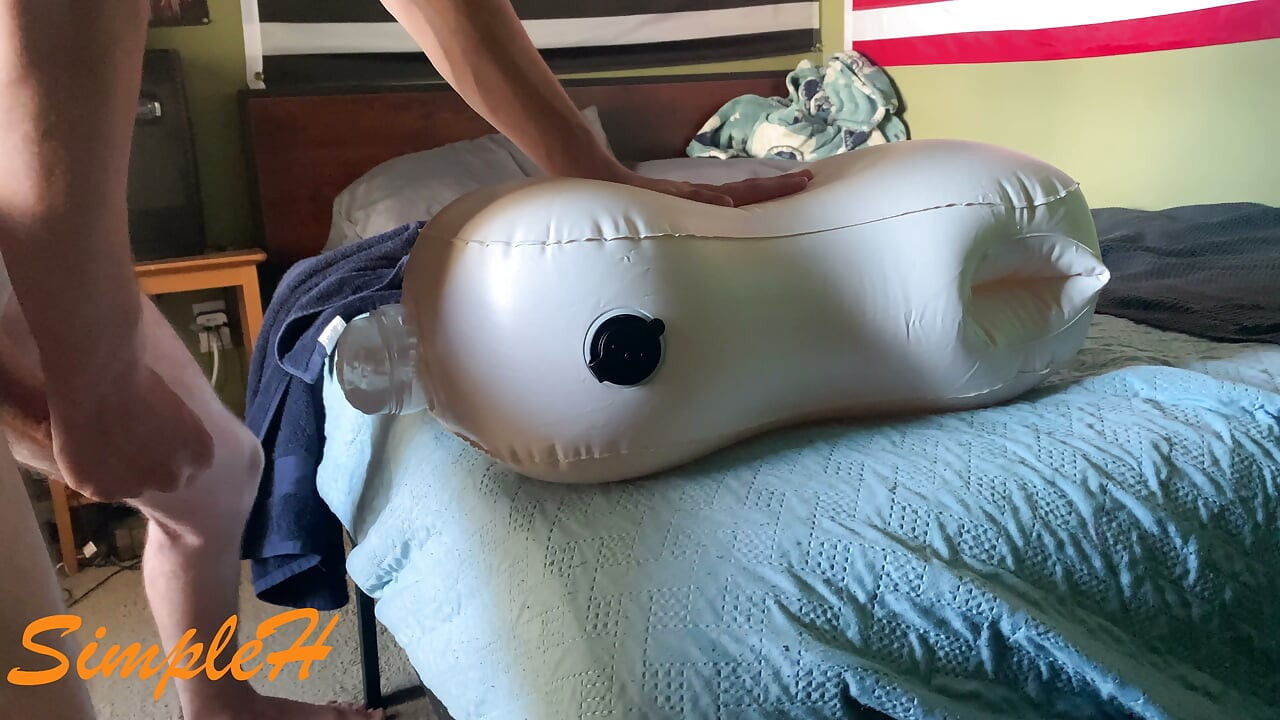 Dogging my clear pocket pussy