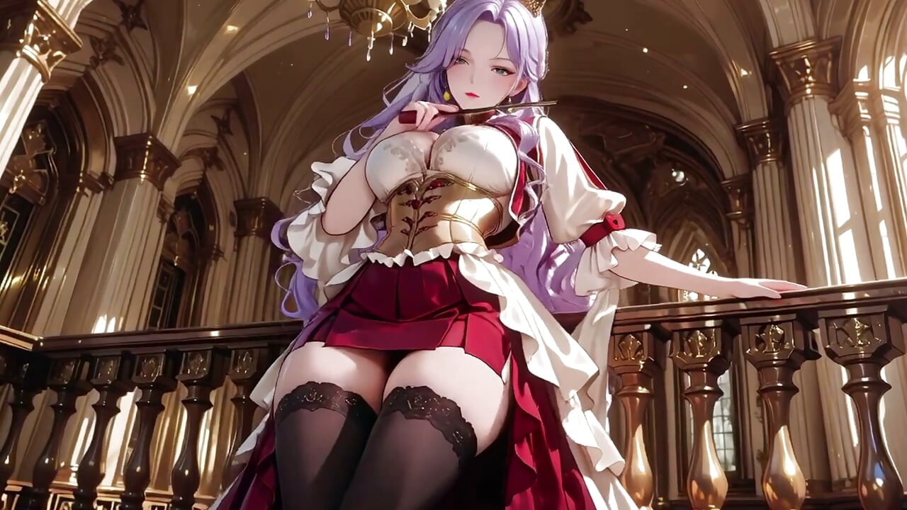 ¡La Reina Púrpura! Coronación perezosa en el trono de oro, alta costura roja y blanca está loca!