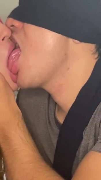 Captivating moment from "In KISSING classes with my hot 😈 stepsister"