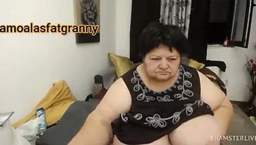 beautiful fat old woman