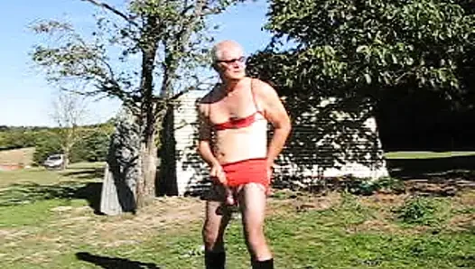 Annie as a whore outside