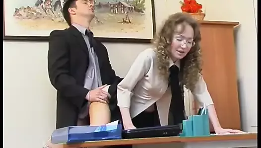 Leila secretary taking some dick