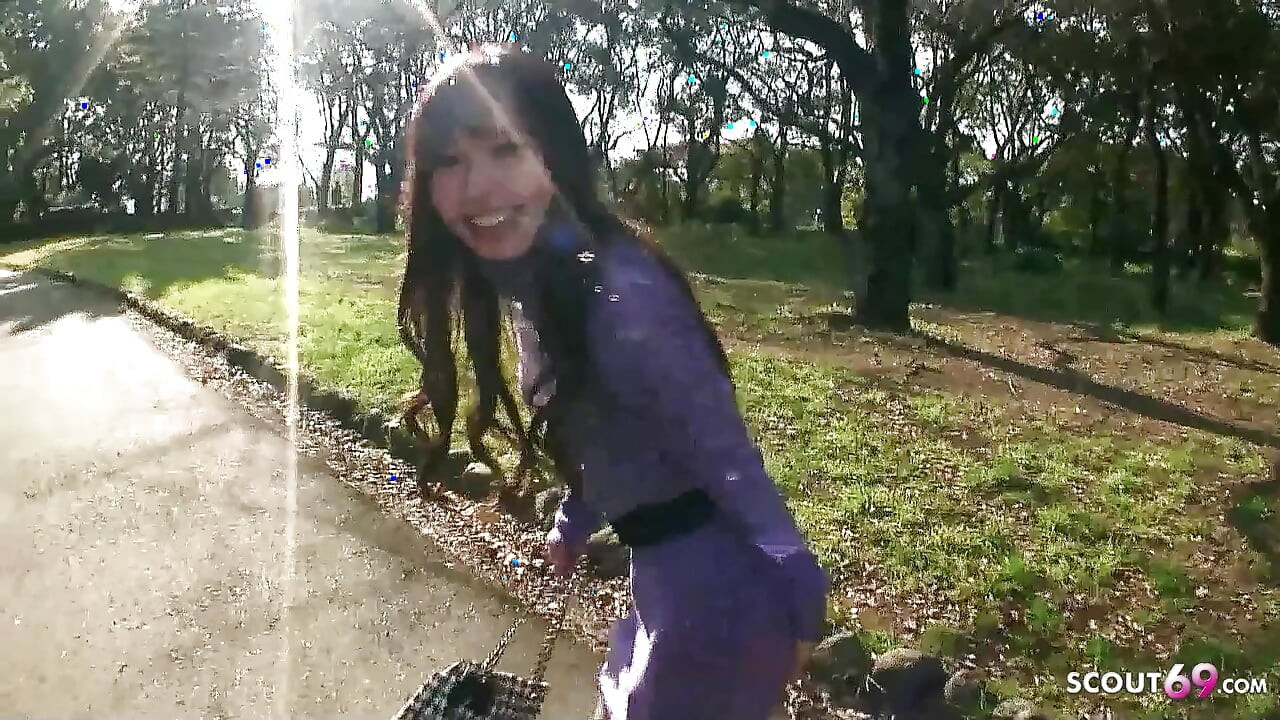 Japan skinny teen gives uncensored final blowjob on first date