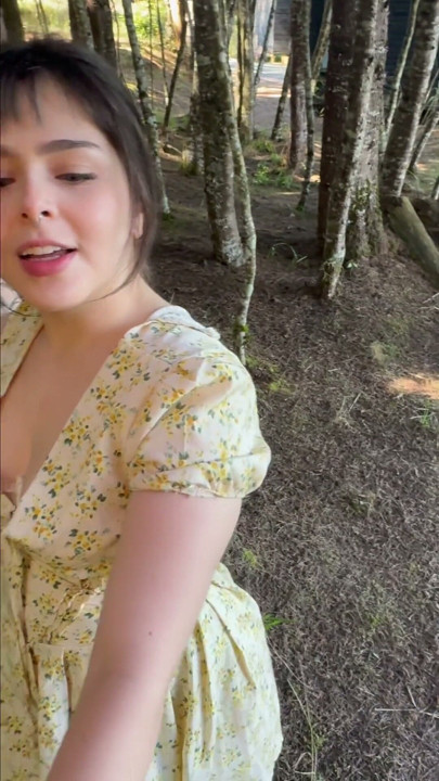 Fuck me hard before some one see us! Beautiful Girlfriend Fucks Me on our FIRST DATE in the Forest | Clip 2