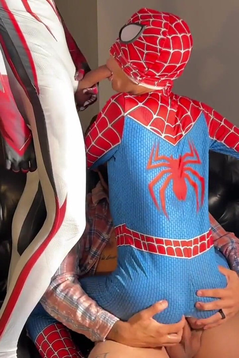 Big Dick Tag Team Group Gay Sex Spider Bro!