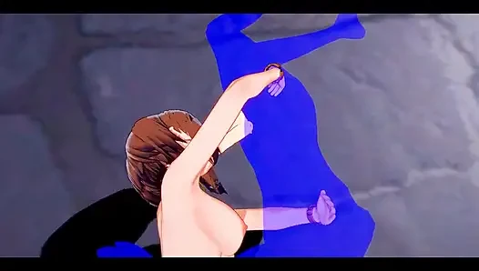 Kahraman akademim hentai - uraraka koltuk altı ve sakso - Japon Asyalı manga anime oyunu porno