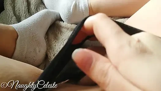 Short Masturbation After Fitness with White Socks