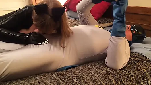 Granny Carmen's Assorted Superhero Cosplay Cocksucking Compilation