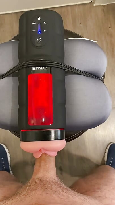 Spewing Cum with this Heated Pussy Toy