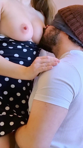Captivating moment from "Sucking the hottest neighbor's perfect tits"