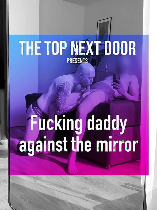 Fucking Stepdaddy Against the Mirror