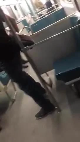 Suceuse dans le train