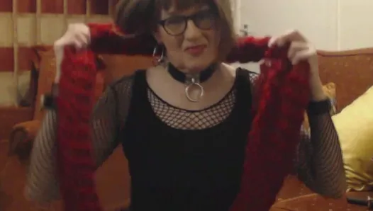 Sissy dressed as slut returns to Master