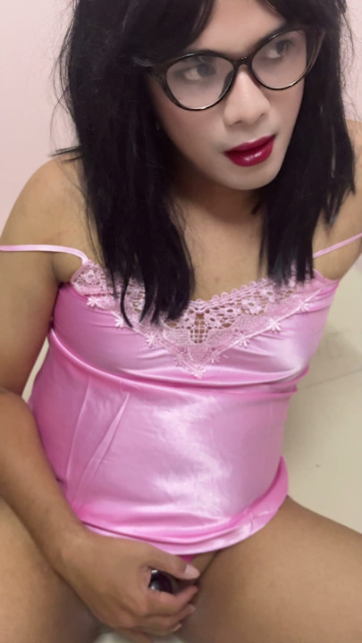 Sissy Aubrey so horny while caged