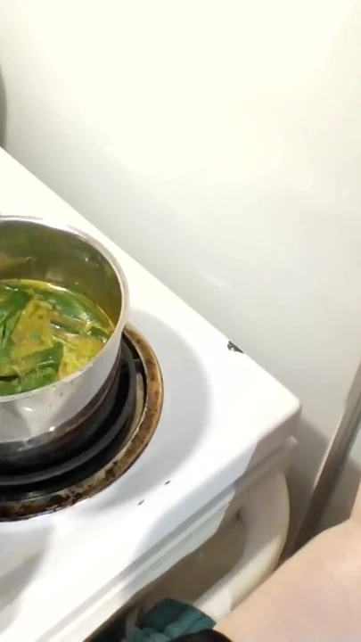 Powerful moment from "Ginger PearTart Cooks Ramen! Naked in the Kitchen Episode 97"