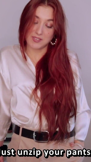 Emotional moment from "ASMR JOI (French with subs) - The Barber Shop."