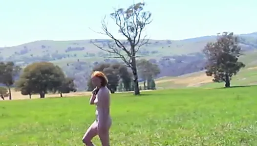 REAL REDHEAD ISADORA PINK TITS HAIRY RED BUSH PALE SKIN 3
