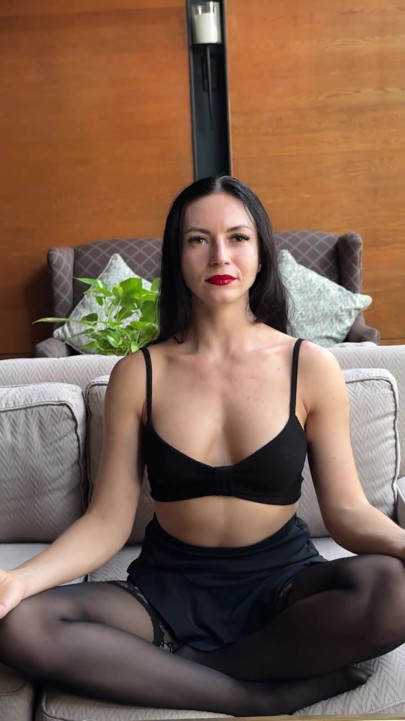 Brat Domme Mindfuck Meditation - Brainwash & Ruin Your Cock in Lotus Pose | Clip 2