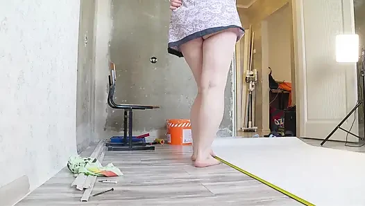 Eine milf-bildschirmhintergründe ohne höschen.