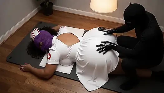 "Thick BBW Gets Sensual Oil Massage Face Down - Huge Ass Focus"