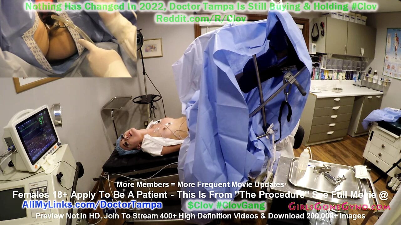 Blaire Celeste Undergoes The Procedure During Lunch Break At Doctor Tampa's Gloved Hands At GirlsGoneGyno Clinic