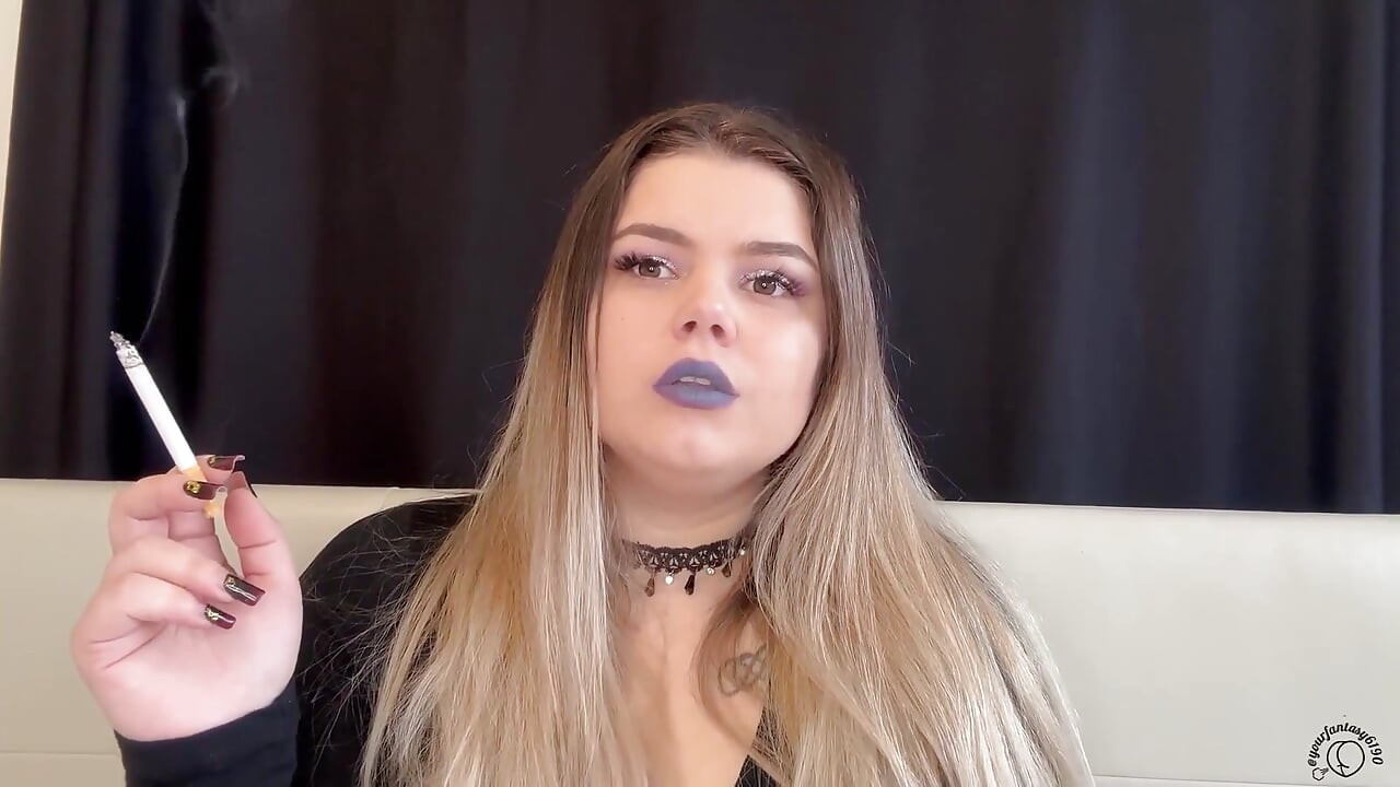 Worship My Smoke: BBW Goddess Puffs Cig & Vape