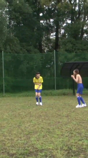 Emotional moment from "Asiatisches Fussballtraining artet zur harten sexorgie aus"