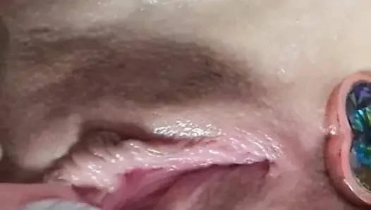 Horny mom plays with herself while husband is at work
