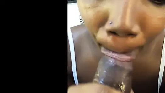 Wow siktiğim sürtük gırtlağıma büyük bir döl yuttuktan sonra yarak emen ağzımı temizlemek zorunda kaldı - mastermeat1