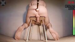 在这个椅子上肛交高潮是不可避免的 - 前列腺挤奶机