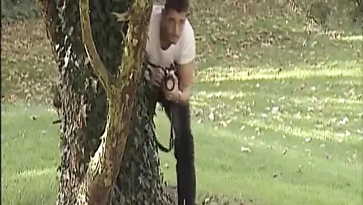 Blonde German Hot Mom with Big Booty Rides Thick Dick in Vintage Scene