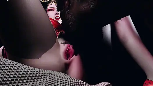 3D Hot Cosplay Mature MILF Cheating with BBC